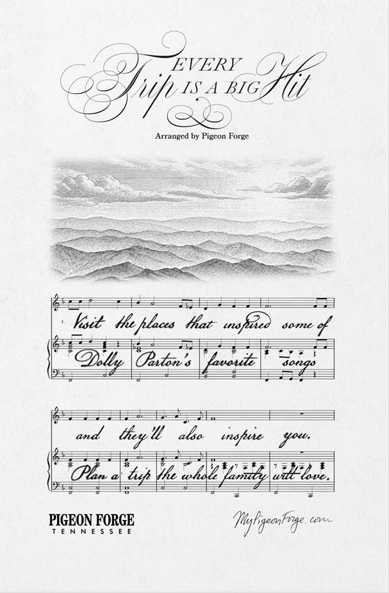 Dolly Parton's Songbook Nashville Symphony Ad for Pigeon Forge Dept. of Tourism